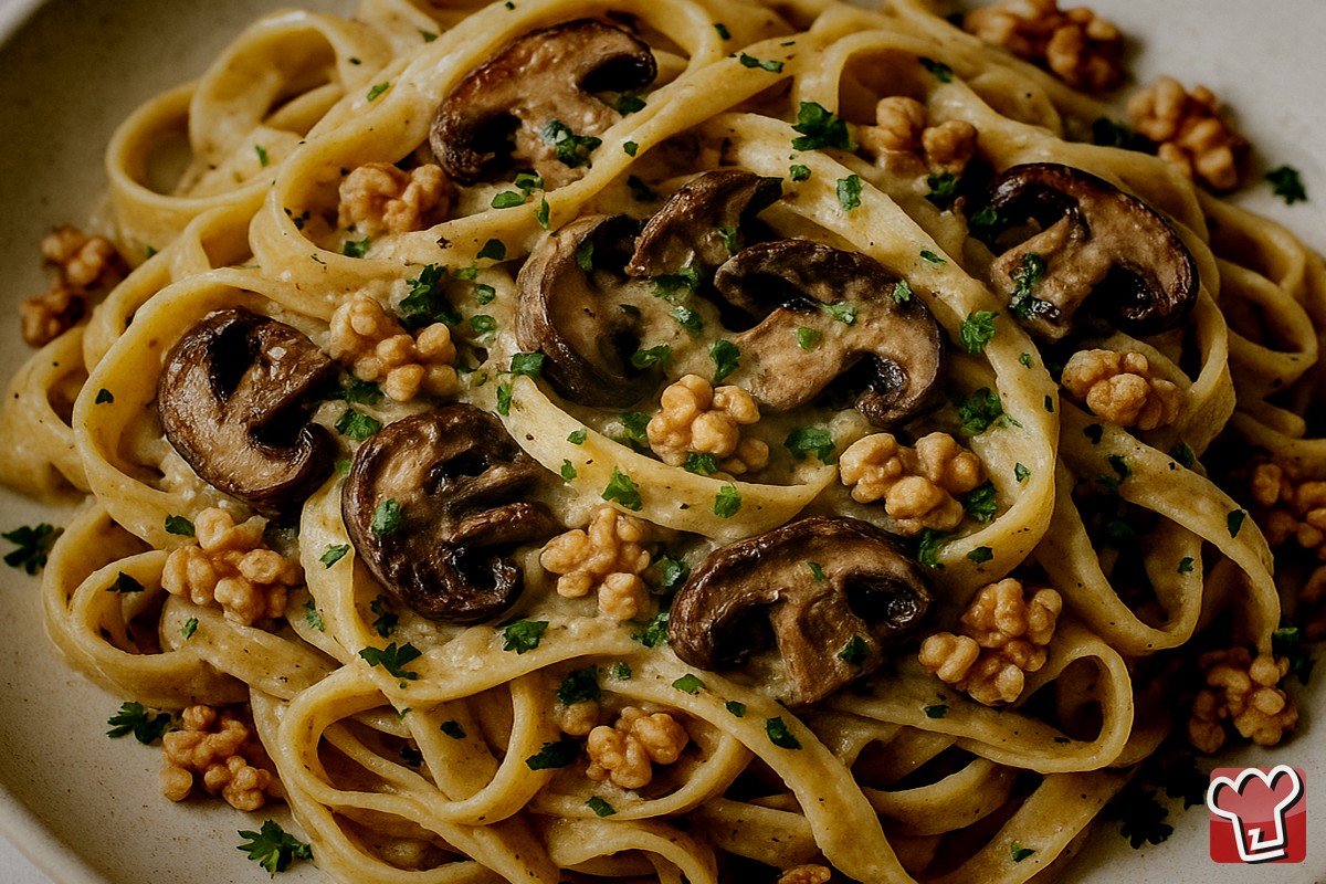 Tagliatelle Ai Funghi E Noci