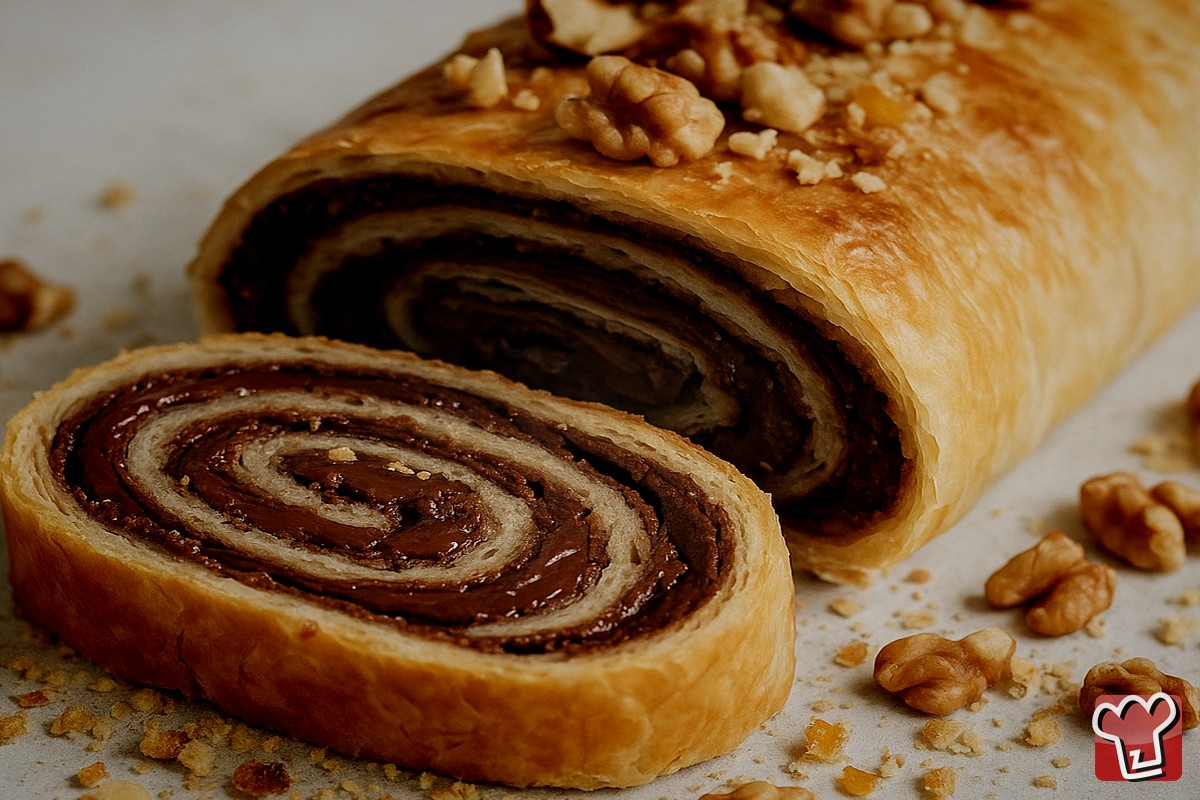 Rotolo Di Pasta Sfoglia Con Nutella