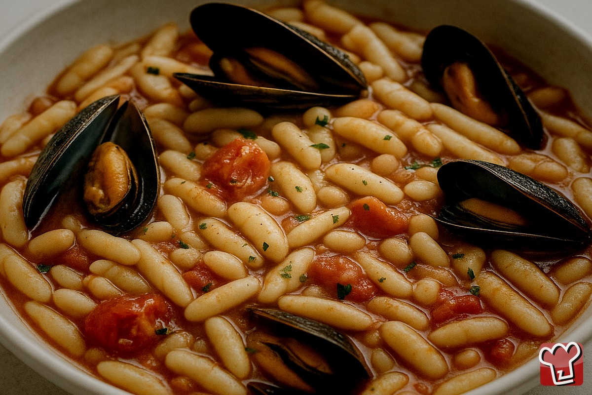 Cavatelli mit Muscheln und Bohnen