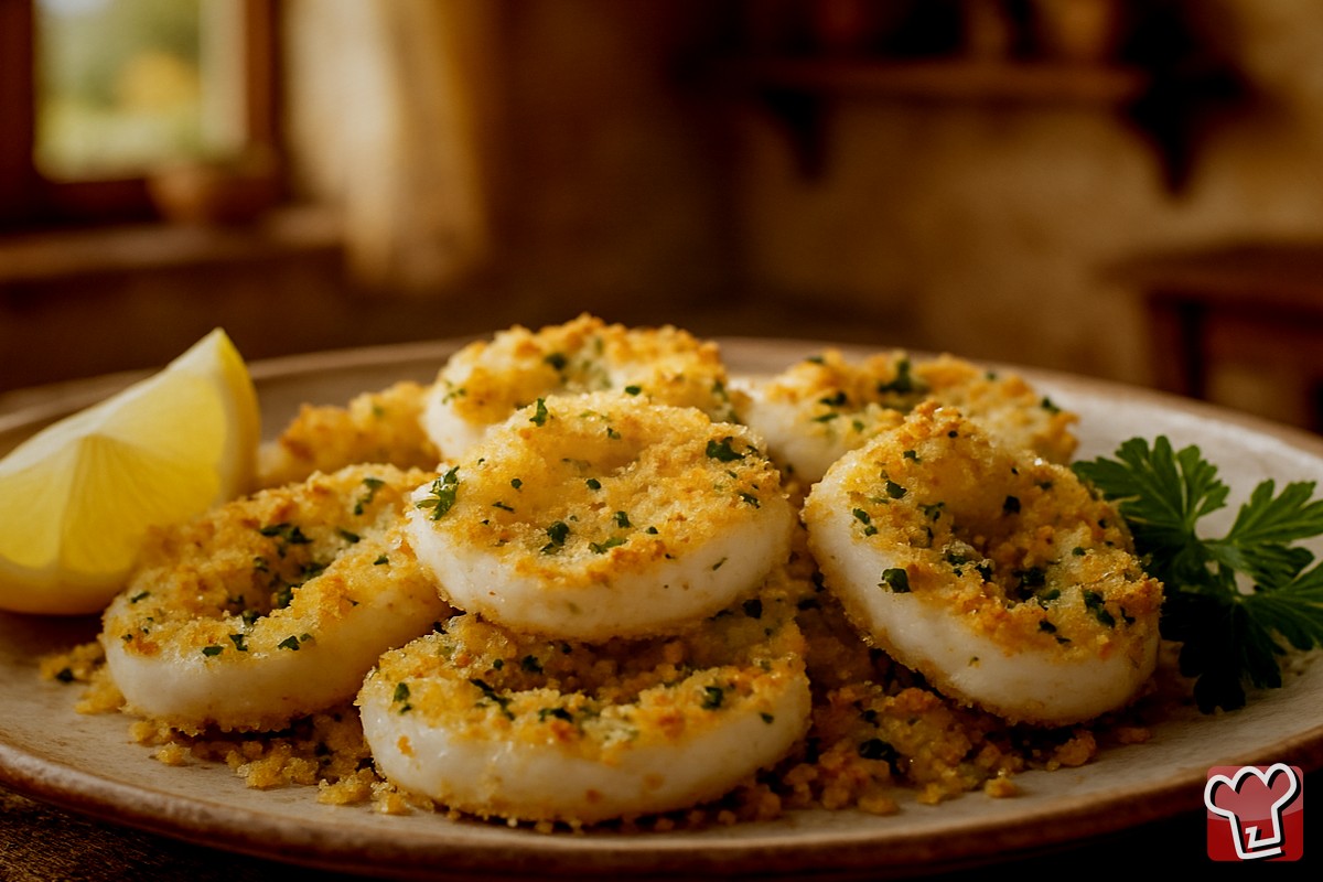 Überbackene Calamari
