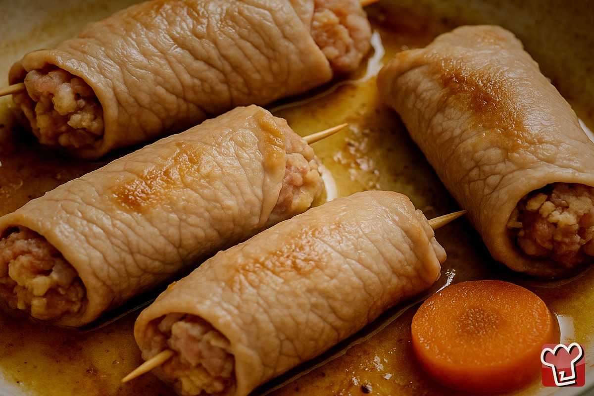 Involtini Di Fesa Di Vitello All'emiliana