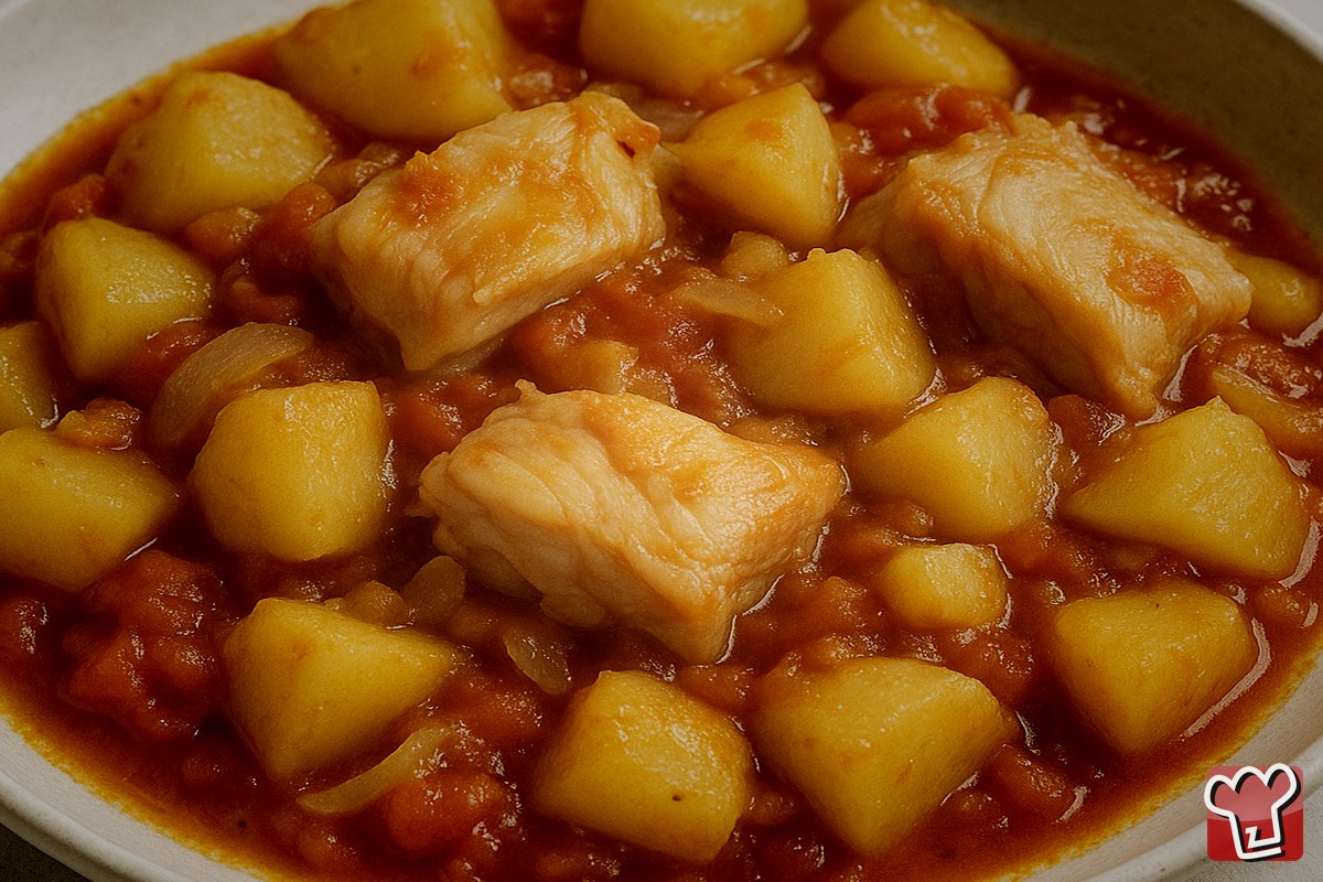 bacalao (con patatas) a la pisana