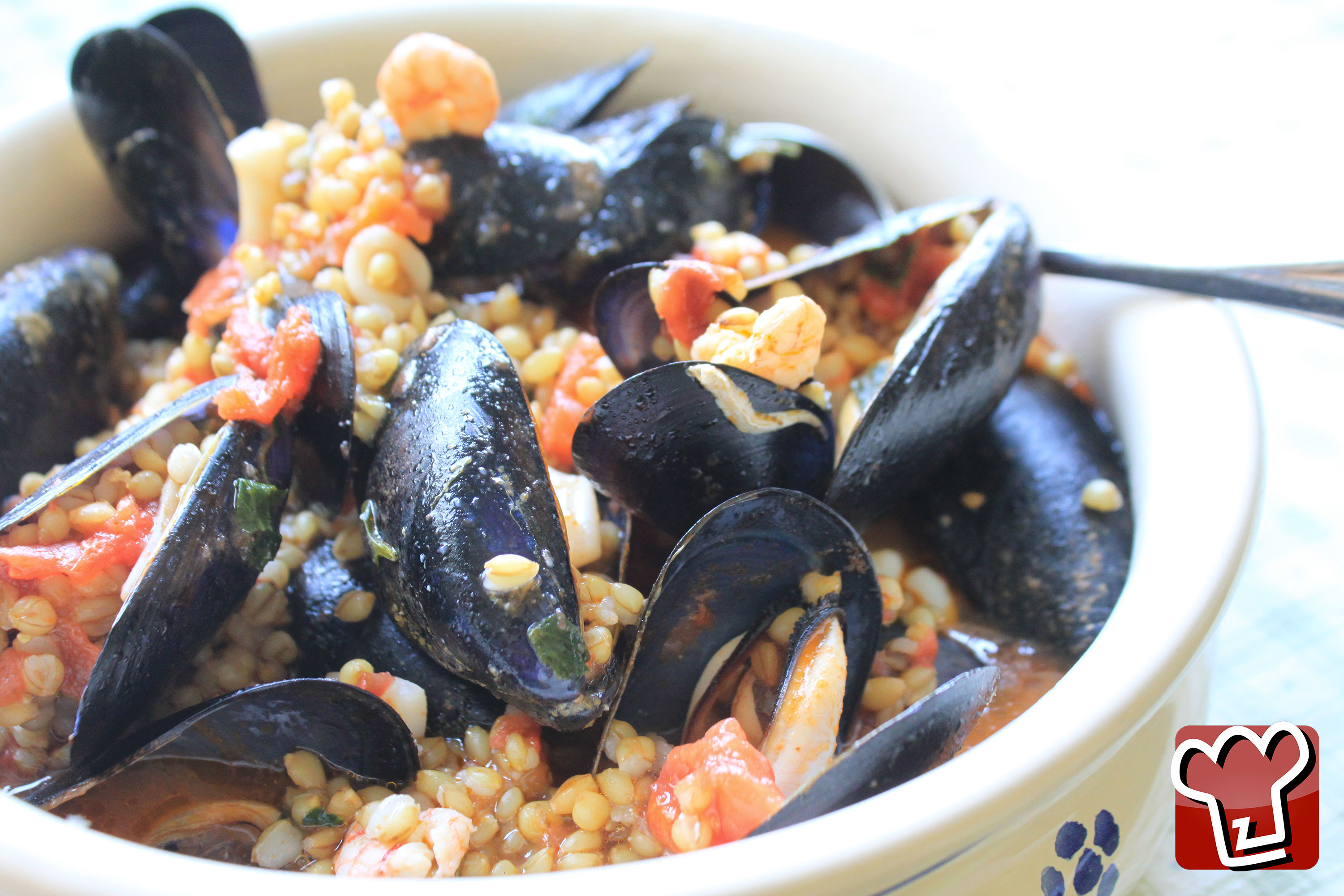 Orge aux fruits de mer est une Plats principaux à base de pâtes et de