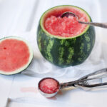 sorbetto di anguria nell'anguria - My Italian Recipes